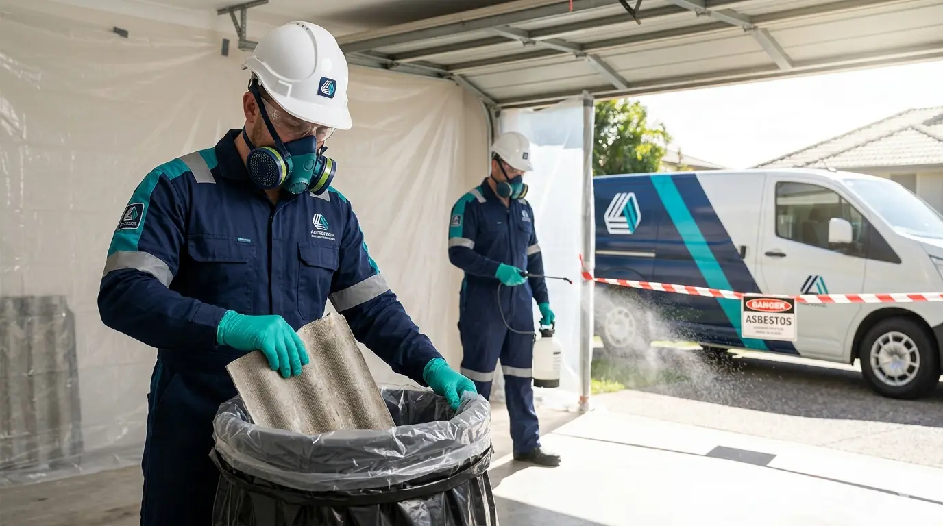 asbestos removalist brisbane team performing safe asbestos removal