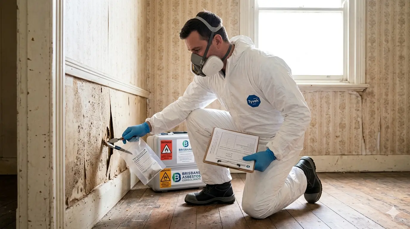 asbestos testing brisbane sample collection to confirm suspected asbestos material