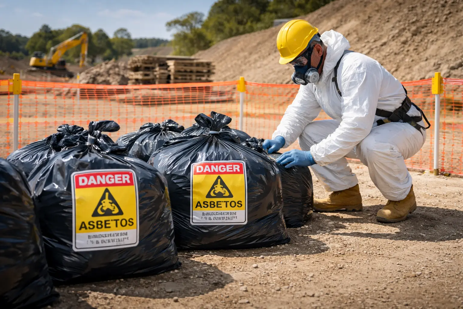 asbestos disposal Brisbane sealed asbestos waste landfill