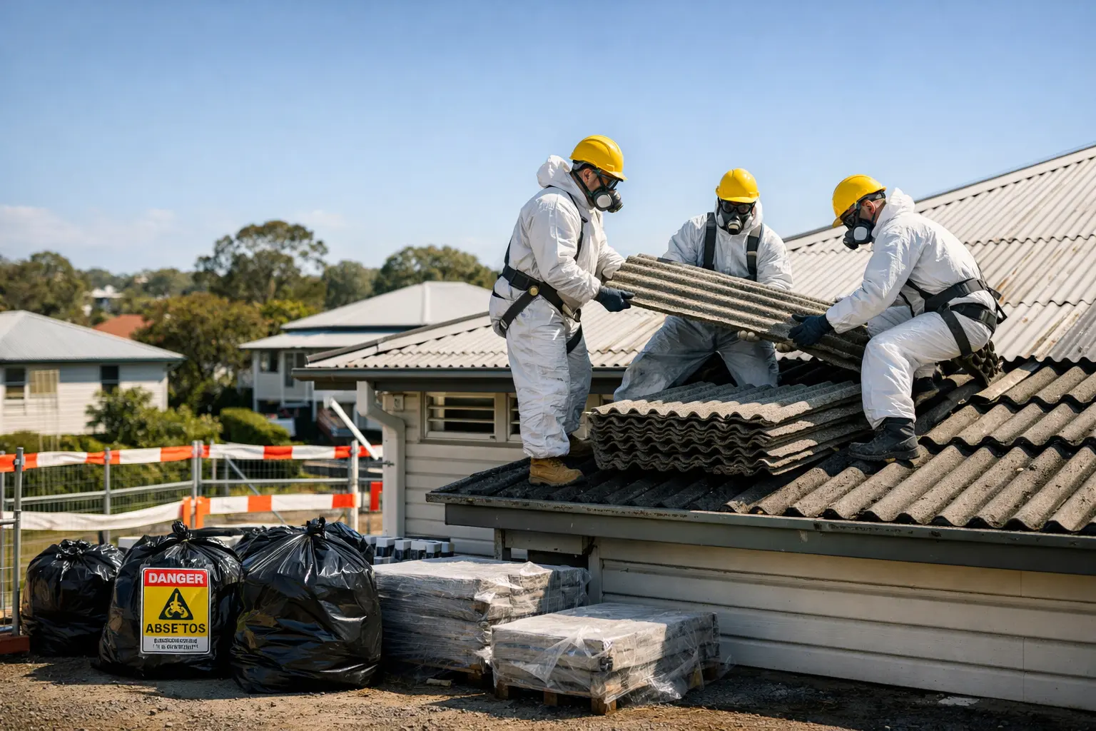 asbestos roof removal Brisbane cost roofing sheets removal